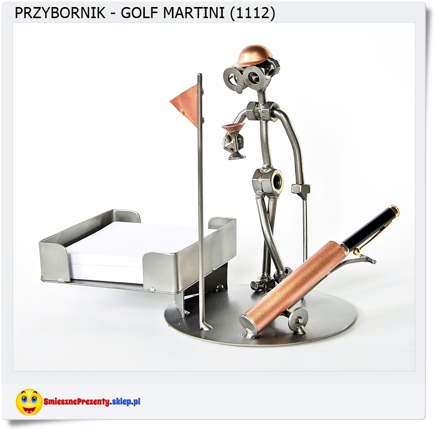 Przybornik na biurko Golfista